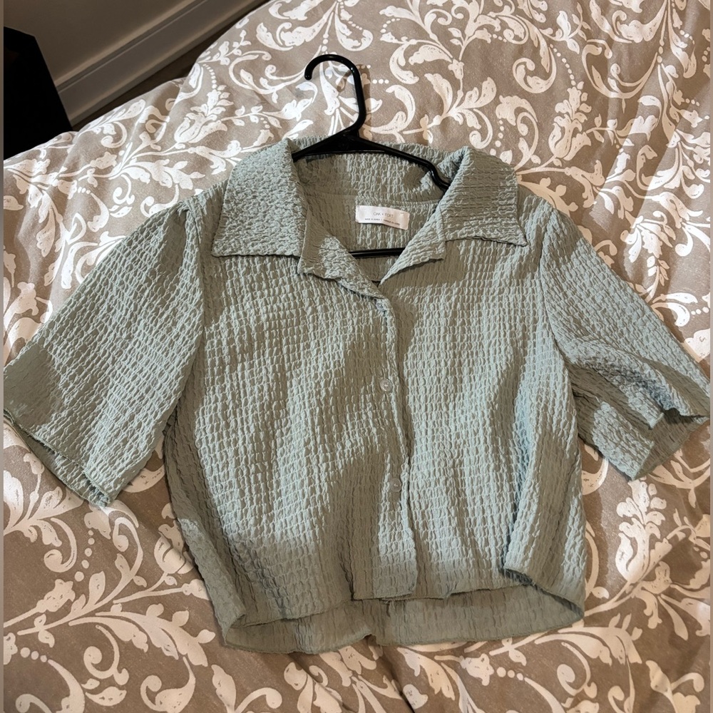 Light Green Crop Top